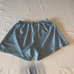 SHEIN Size Large Women's Blue ribbed  Casual Shorts